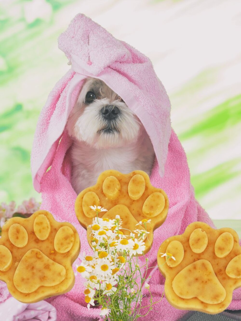 Phat Bath & Body Whole Milk, Oatmeal & Honey Fur Baby Paw Print Soap - Chamomile